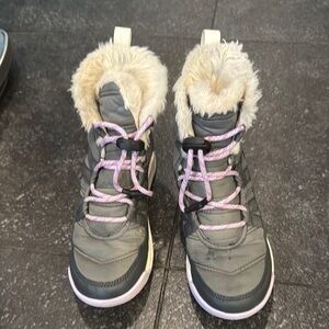 Sorel Gray and Pink Winter Boots